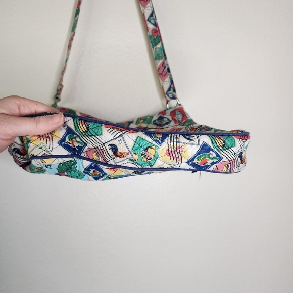 Vera Bradley Cuban Stamps Triple Zip Hipster - Picture 4 of 8